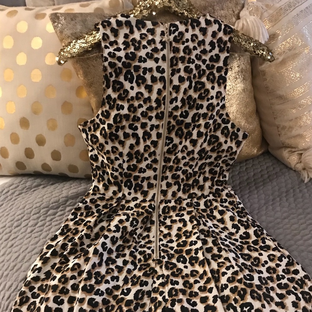 Forever21 leopard print PARTY dress - Picture 2 of 6